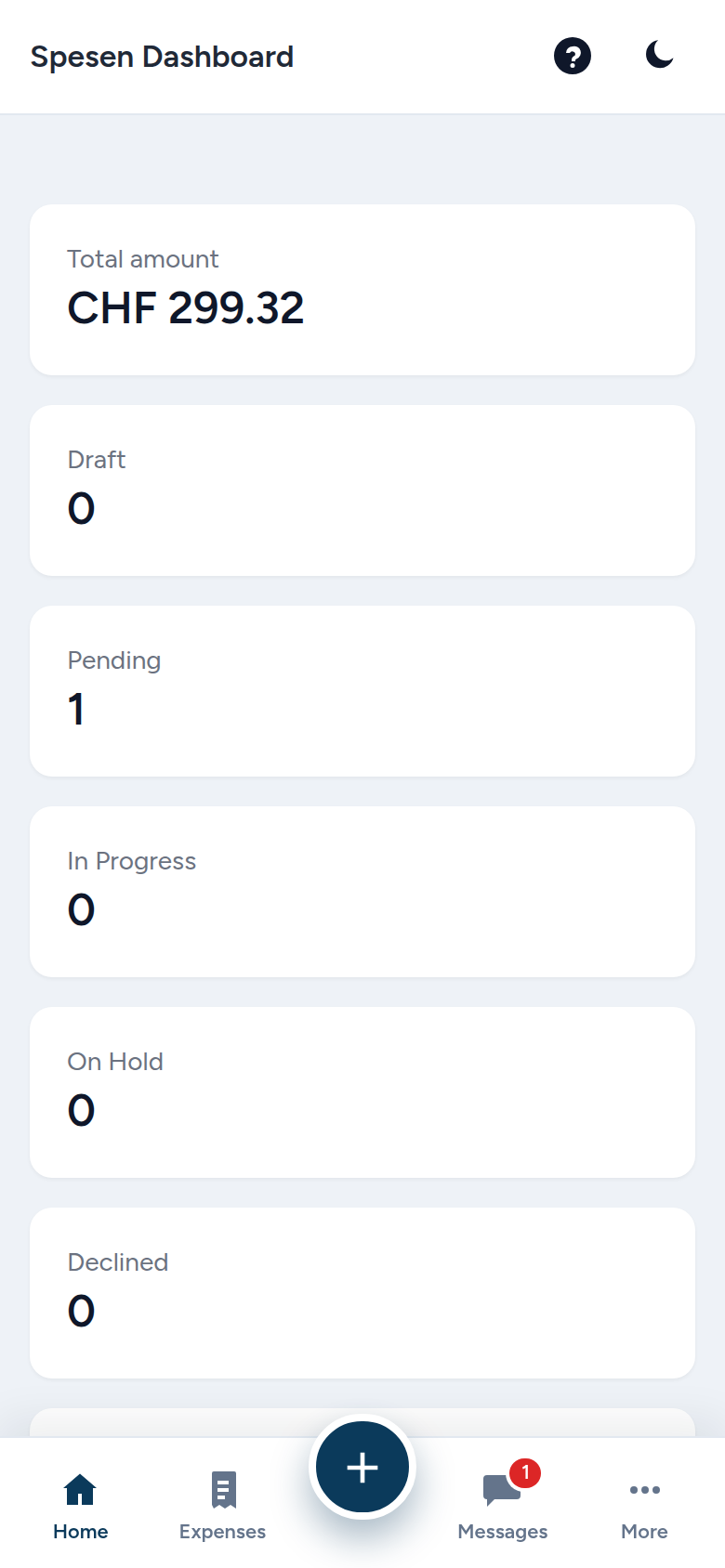 Mobile bottom navigation